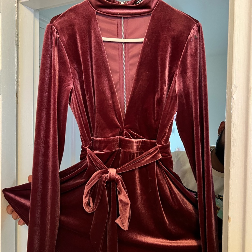 Nice mauve velvet dress